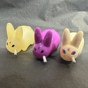 Kid Robot Kozik Smorklin’ Labbit Set of 3 mini figures